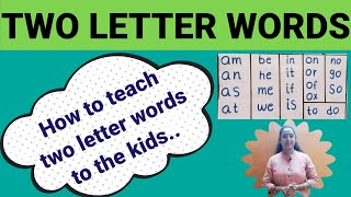 TWO LETTER WORDS How to teach two letter sight words to kids [upl. by Arihday]