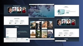 Complete Responsive  Travelers  Website Design Tutorial Using  HTML CSS JAVASCRIPT  Demo [upl. by Nnelg300]