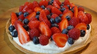 Tarte facile aux fraises framboises et myrtilles [upl. by Ramirol]