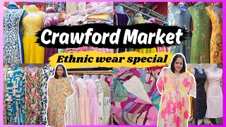 Crawford Market in Mumbai  Beautiful Kurtis amp Ethnic wear collection of Crawford market [upl. by Ahsilla93]