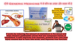 Ursodeoxycholic Acid 300mg Jan Aushadhi Vs Generic Adhar janaushadhi cholesterol genericadhar [upl. by Cyna]