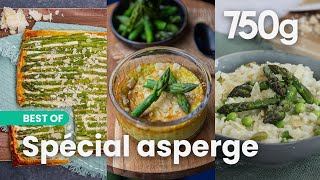 Nos 3 meilleures recettes avec des asperges vertes  750g [upl. by Ytsihc192]