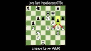 Laskers „Berühmtestes“ Spiel  Lasker gegen Capablanca 1914 Gutes Schach [upl. by Lavena]