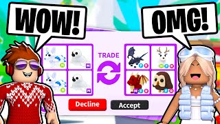 Trading The ALL New MEGA and NEON Pets In Adopt Me Roblox [upl. by Lihas]