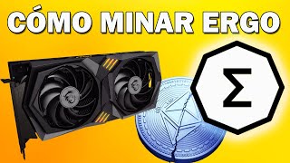 Cómo MINAR ERGO Paso a Paso 🤑 Más RENTABLE que Ethereum [upl. by Norrat731]