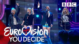 Måns Zelmerlöw recreates the UKs greatest Eurovision moments  BBC [upl. by Aipmylo483]