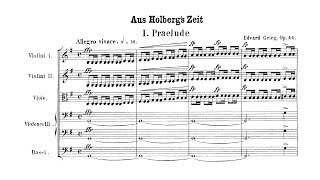 Grieg  Holberg Suite Complete Score [upl. by Redd658]