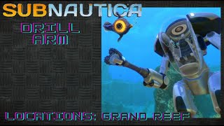 Prawn Suit Drill arm Locations Grand Reef Edition  Subnautica [upl. by Dorothi]