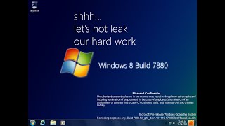 Taking a look at Windows 8 Build 7880 [upl. by Pedrick]