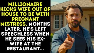 Millionaire kicks wife out of house to be with pregnant mistress Months later hes left speechless [upl. by Anelrats391]