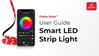 Smart LED Strip Light – Set Up and User Guide  Globe Smart Home [upl. by Analak35]