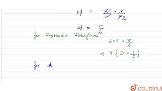 In experimental set up of interference the twol interfering sources S1 and S2 [upl. by Hsiri]