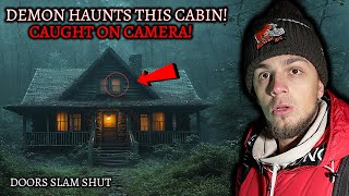 The SCARIEST Video Ever Recorded  Scary DEMON Haunts This Cabin Caught on Camera Full Movie [upl. by Ahsehat]