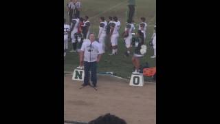 Mr Blake sings the national anthem at Canoga Park High School football game [upl. by Laspisa]