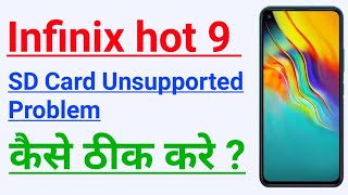 How to fix sd card not working problem on infinix hot 9  infinix hot 9 me sd card not working [upl. by Aleka]