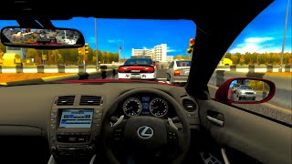 City Car Driving 2009 Lexus ISF steering wheel driving [upl. by Ahsimot90]