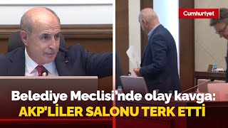 Büyükçekmece Belediyesi Meclisinde olay kavga AKPliler salonu terk etti [upl. by Jarid]