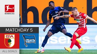 Richter Tops his Comeback  FC Augsburg  Hertha Berlin 02  All Goals  Matchday 5 – Bundesliga [upl. by Buxton101]