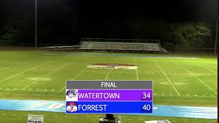 Forrest vs Watertown HS Football [upl. by Aramas]