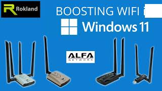 Windows 11 Install amp use ALFA Network AWUS036ACH AWUS036ACM AWUS1900 amp other WiFi booster models [upl. by Joslyn350]