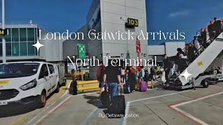 London Gatwick North Terminal Arrivals Airside amp Landside  August 2023 [upl. by Lattie]