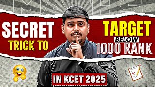 Target Below 1000 Rank in KCET 2025 Exam Maths  KCET 2025 Preparation Strategy diwaliwithpw [upl. by Campos]