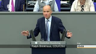 Ralph Brinkhaus Schlussrunde Haushaltsgesetz 2019 Bundestag 14092018 [upl. by Occir]