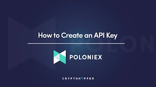 How to create an API key with Poloniex [upl. by Lebna]