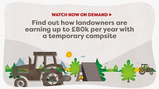 Could pop up campsites be your next diversification [upl. by Sella]