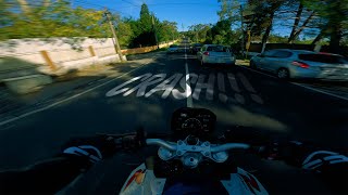 Almost Crashed  BMW F900R MIVV EXHAUST SOUND  QUICKSHIFTER 4K [upl. by Paul]