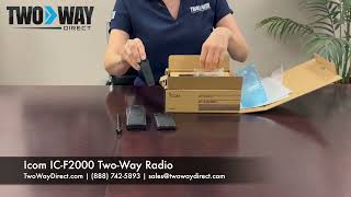 Unboxing the Icom ICF2000 Digital UHF TwoWay Radio Without Keypad  Icom America  Two Way Direct [upl. by Julianna]