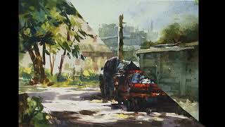 CHIEN CHUNG WEI Watercolor painting 493 [upl. by Bunting]