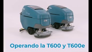 Tennant T600  T600e Video de operación en ESPAÑOL [upl. by Bambie]