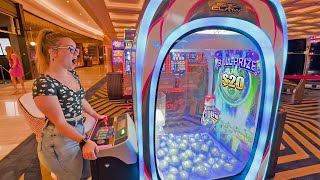 Winning BOATLOADS Of Money Playing The Las Vegas Go Go Claw Slot Machine [upl. by Adnalay]