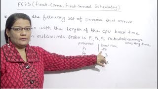 FCFS CPU scheduling First come first serveCPU scheduling in Operating System in Hindi Lec14 [upl. by Marienthal]