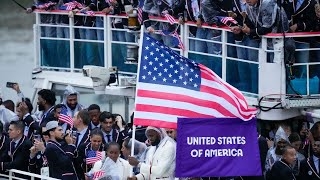 Team USAs 2024 Paris Olympics Opening Ceremony highlights [upl. by Louls]