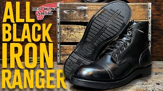 I Blacked Out a Pair of Red Wing Iron Rangers  Total Recraft [upl. by Lehsar]