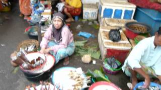 Ein Einheimischen Markt auf Lombok Früchte Fisch und Co Indonesia HD [upl. by Eiramlatsyrk]