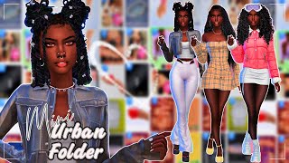 The Sims 4Urban Outfits Lookbook  Sim amp CC Folder Download [upl. by Adiasteb550]