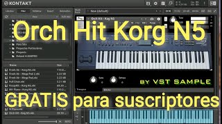 Sample Profesional Orch Hit  Korg N5 [upl. by Dlanger]