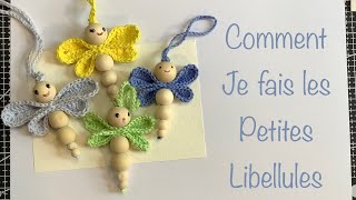 Comment je fais les Petites Libellules du Bonheur tuto libellule crochet [upl. by Micheline197]