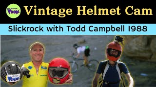 quotTodds Coolquot  Vintage Helmet Cam Mountain Bike Ride at Slickrock Moab 1988 [upl. by Ahtnams]