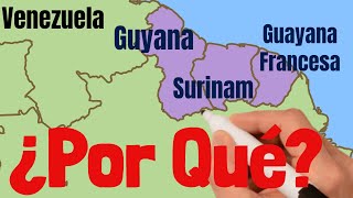 ¿Por qué Guyana Surinam y Guayana francesa no son parte de Latinoamérica [upl. by Einamrej235]