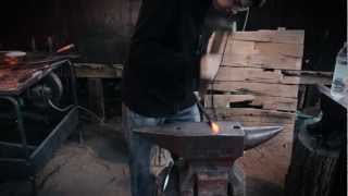 Forging a rustic beer bottle opener [upl. by Leasi]