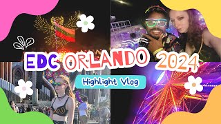 EDC Orlando 2024 Saturday Highlight Vlog amp Drone Show [upl. by Groh]