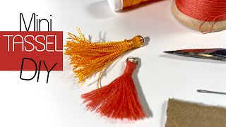 Mini Tassel Charm DIY [upl. by Arlo]