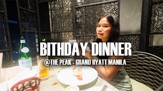 Wendys Birthday 🎂  ThePeakBGC GrandHyattManila 🏨 [upl. by Jewett]