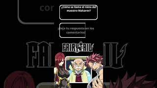 ¿Cómo se llama el nieto del maestro Makarov Fairy Tail [upl. by Schoenburg]