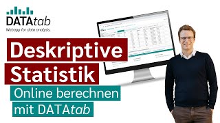 Deskriptive Statistik Online berechnen mit DATAtab [upl. by Goodman]