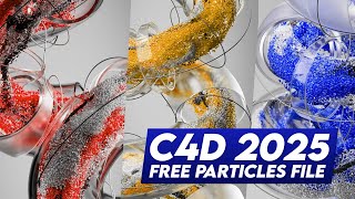 Cinema 4D 2025  FREE DOWNLOAD of my Particles Project [upl. by Golding]